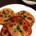 森チョコ's cooksnap of when they made 蓮根挟み焼き！豚コマでも旨い！.