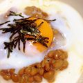 ぴぉたん's cooksnap of when they made ネバネバ納豆うどん山芋温泉卵のっけ！.
