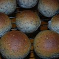 ききな's cooksnap of when they made ごまクリームチーズパン＊.