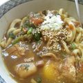 ピーチ♡チョコレート's cooksnap of when they made 昨晩の残りで、カレーうどん風にアレンジ.