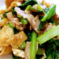 ぷちかな＾'s cooksnap of when they made 小松菜と豚肉のあっさり炒め.