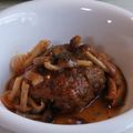 まめしばLOVE's cooksnap of when they made フライパンだけde煮込みハンバーグ♡.