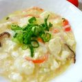 SP♪'s cooksnap of when they made 豆腐とカニかまのほっこり雑炊(*´▽｀*.