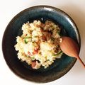 ワラビモチモチ's cooksnap of when they made 鶏肉とたっぷりねぎの柚子胡椒チャーハン.