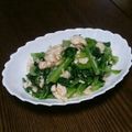 はらっこふー's cooksnap of when they made 小松菜の明太子和え.