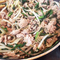 sakuna0214's cooksnap of when they made 簡単☆節約☆もやしニラひき肉炒め.