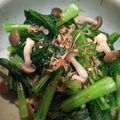 ☆Harue's cooksnap of when they made もう1品♡小松菜としめじのおひたし.