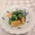クックU65BTV☆'s cooksnap of when they made アボカドがナイス！春菊と柿のサラダ.