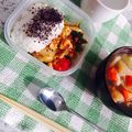 うみのらあこ's cooksnap of when they made オクラとパプリカの彩りたまごキムチ炒め♪.