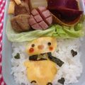 たにたーに's cooksnap of when they made キャラ弁☆マフラーを巻いたヒヨコちゃん.