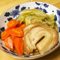 ぽりぽり拓庵's cooksnap of when they made 時短♪車麩と野菜の煮物（水戻し不要）.