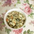 なまけもの612's cooksnap of when they made 冷やご飯で混ぜご飯☆小松菜と合い挽き肉.