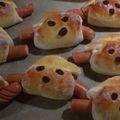 emi@deutschland's cooksnap of when they made 犬のソーセージパン（HB生地・動物パン）.
