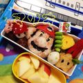☆髙田食堂☆'s cooksnap of when they made キャラ弁 簡単 マリオ.