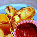 モトミッソ's cooksnap of when they made さつまいもと人参のかき揚げ.