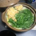 よこ！'s cooksnap of when they made 水菜とうす揚げと豚肉の美味ヘルシーお鍋！.