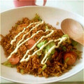 料理お悩み中's cooksnap of when they made 簡単！残り野菜のそばめし.