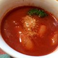 のんちぇぶ's cooksnap of when they made ＊ウインナー入りトマトバジルスープ♪＊.