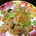 もちもち31's cooksnap of when they made 鶏肉とチンゲンサイの塩炒め.