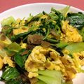すめ氏's cooksnap of when they made チンゲン菜とザーサイの卵炒め.