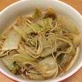水谷　蓮's cooksnap of when they made 白菜とベーコンきのこの炒め煮.