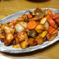 菜の花チャン's cooksnap of when they made 残った唐揚げで、簡単！酢鶏♡.