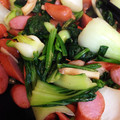 ここもさん's cooksnap of when they made 簡単時短料理！法蓮草青梗菜ウインナー炒め.