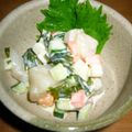ともにゃんママ's cooksnap of when they made 貝柱とチーズのワサビマヨ和え.