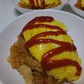 pokoぽん☆彡's cooksnap of when they made 簡単！炊き込みチキンライスのオムライス.