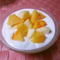kemeta's cooksnap of when they made 柿りんごヨーグルト.