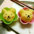 アズりん's cooksnap of when they made お弁当にシリコンカップのくまさん♪.