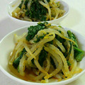 旦那は皿洗い's cooksnap of when they made 春菊ともやしの胡麻あえ.