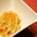 yukanosuke's cooksnap of when they made 大根の皮と人参のきんぴら.