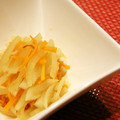 yukanosuke's cooksnap of when they made 大根の皮と人参のきんぴら.