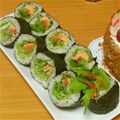 ももりんごっこ's cooksnap of when they made マヨ醤油ソースの ヘルシーサラダ巻き.