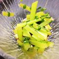 ぼんぱち's cooksnap of when they made 大根再利用！大根の茎のナムル.