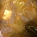 いのっち☆'s cooksnap of when they made 長ネギと蒟蒻の香ばし味噌汁.