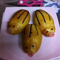 harumochi's cooksnap of when they made 魚肉ソーセージでうり坊パン.
