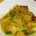 あたりめっこ's cooksnap of when they made ベーコンとネギの焼き浸し マスタード風味.