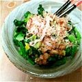 とっとっとまとちゃん's cooksnap of when they made 栄養満点！納豆ほうれん草.