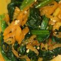 す1222's cooksnap of when they made オイスターで★ほうれん草と人参ナムル副菜.