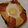 Akkers's cooksnap of when they made 簡単！！ベーコン目玉焼きトースト.