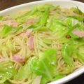 papikun's cooksnap of when they made キャベツとベーコンのパスタ★☆.