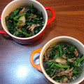 twママ's cooksnap of when they made 我が家の定番！ほうれん草と舞茸おかか和え.