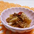 赤い電話's cooksnap of when they made 大根と油あげのきんぴら.