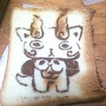 クックすぼら's cooksnap of when they made トーストアートの作り方☆.