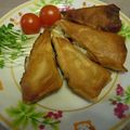 sukennya's cooksnap of when they made 蒲鉾とかぼちゃのスティック春巻き.