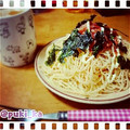 長女K's cooksnap of when they made ■うちの人気パスタ■たらこキムチマヨ■.