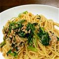さとみ052152's cooksnap of when they made 春菊とツナのパスタ.