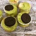 Azuki．'s cooksnap of when they made 抹茶とホワイトチョコのマフィン.